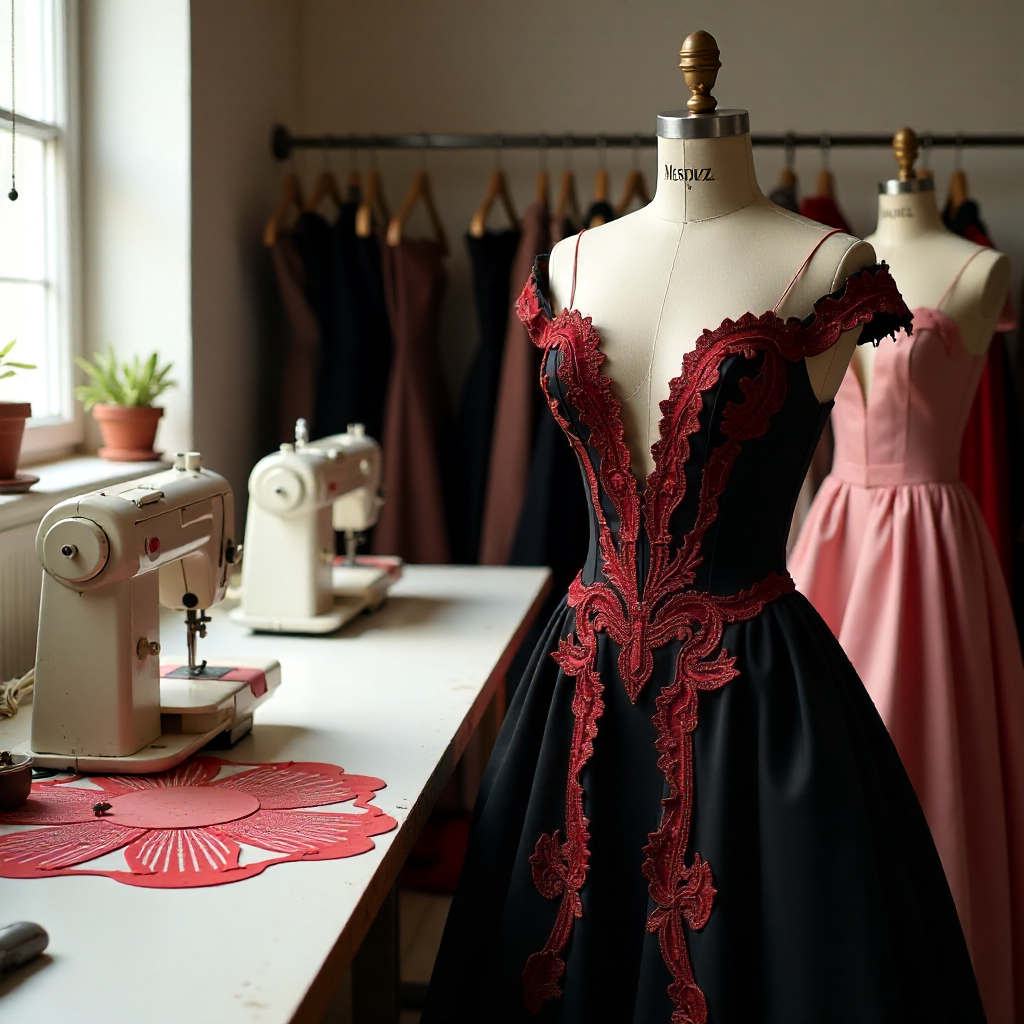 De l'atelier à la scène : le processus créatif d'une robe de cabaret